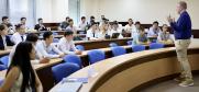 Students participating in the first Cyber 9/12 Strategy Challenge in Central Asia, Ihna University in Tashkent, 11-12 July 2023.  (OSCE/Evgeniya Lyan)